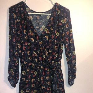 Long sleeved romper with shorts